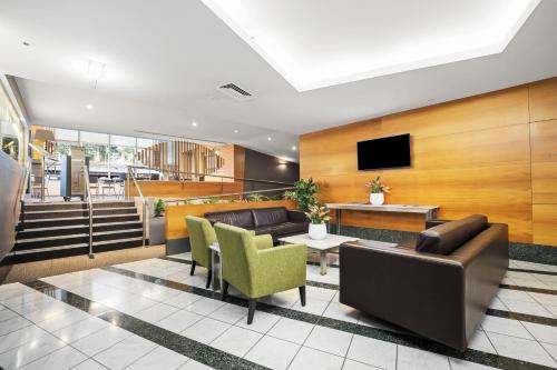 Posezení v ubytování Clarion Suites Gateway