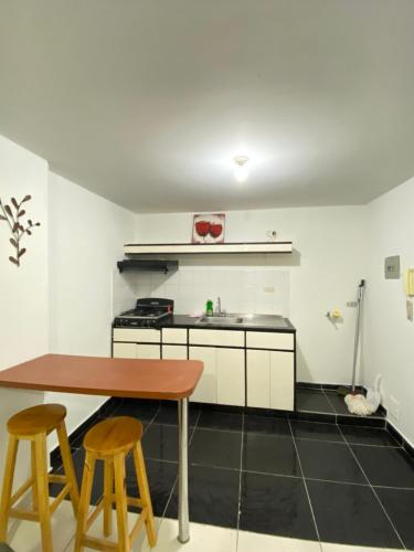 Kuchyň nebo kuchyňský kout v ubytování CAS V&B Apartamentos