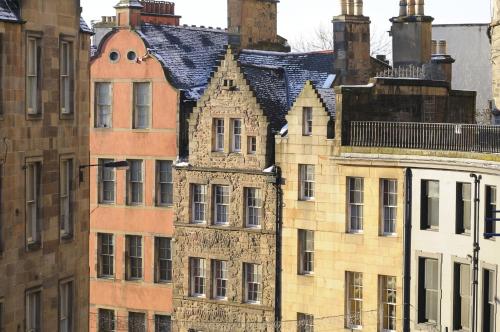 a group of old buildings in a city at Hapimag Resort Edinburgh in Edinburgh