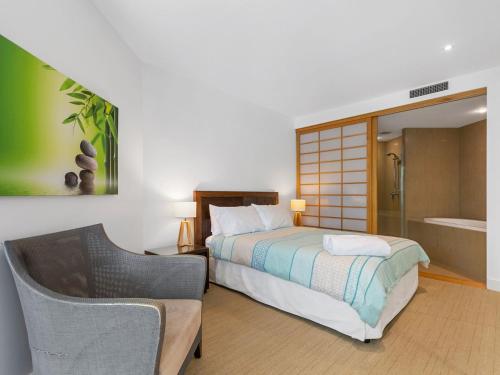 Ένα ή περισσότερα κρεβάτια σε δωμάτιο στο Cotton Beach 8 Escape With Private Plunge Pool