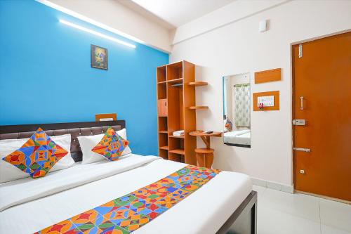 Postel nebo postele na pokoji v ubytování Via La Palma Residency - Bellandur