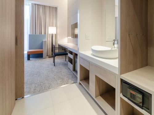 En eller flere senge i et værelse på HOTEL IL PALAZZO - Vacation STAY 68269v