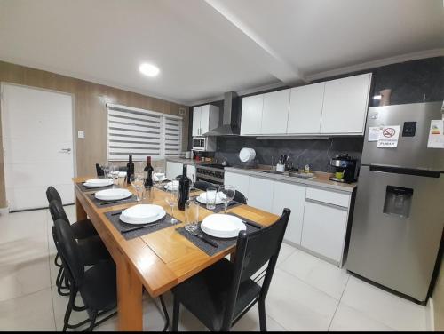 Nhà bếp/bếp nhỏ tại Casa en Ushuaia