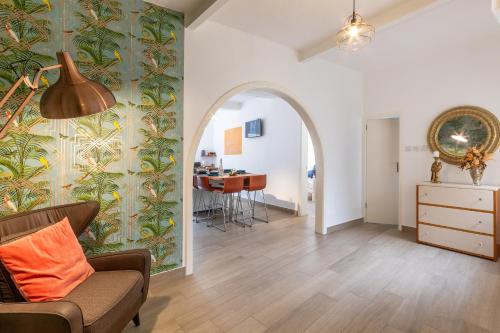 Χώρος καθιστικού στο Magnificent Sea View Penthouse Cospicua - Happy Rentals