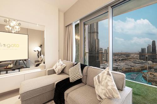 Posedenie v ubytovaní Gogoto Ultra LUX Burj View Spacious High Floor