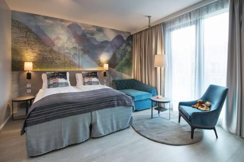 Una cama o camas en una habitación de Scandic Flesland Airport