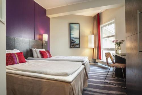 Postel nebo postele na pokoji v ubytování Thon Hotel Halden