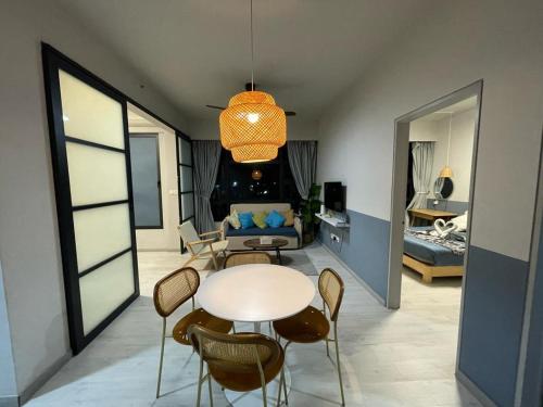 Χώρος καθιστικού στο MLH Designer Suites @ Jesselton Quay CityPads