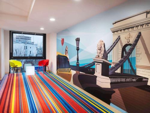 Posezení v ubytování ibis Styles Budapest Citywest