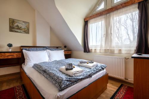 Postel nebo postele na pokoji v ubytování Hotel Kristal Gellért Hill