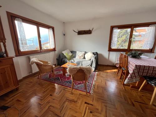 Posezení v ubytování Appartamento con vista su pista Stelvio