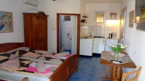 Studio Apartment in Biograd na Moru with Balcony, Air Conditioning, Wi-Fi, Dishwasher (4818-3)