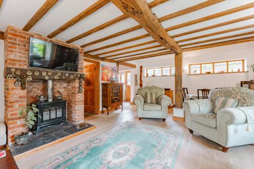 Χώρος καθιστικού στο the Orangery - BnB Suites