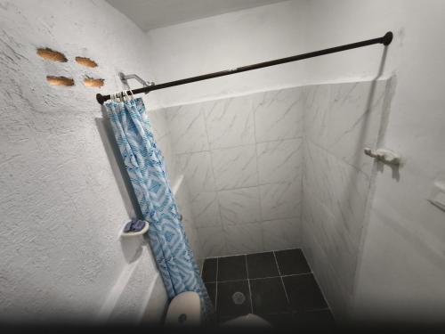 Koupelna v ubytování Cabaña Salguero