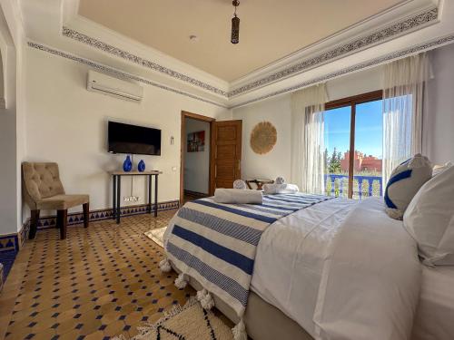 Cama o camas de una habitación en Palais Volteras