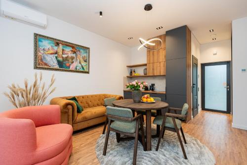 Χώρος καθιστικού στο Vila Barbora 1