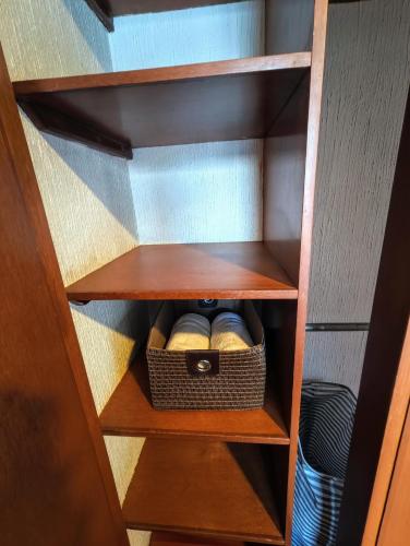 a closet with a basket of balls in it at Casa Noriux en Gdl in Guadalajara