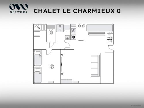 Půdorys ubytování Chalet Le Charmieux - OVO Network