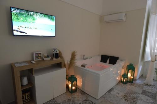 TV a/nebo společenská místnost v ubytování Cittadella28 Like at Home