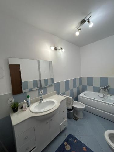 Koupelna v ubytování B&B Iulius