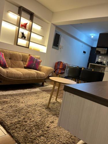 Χώρος καθιστικού στο Cozy and new depto in Cusco