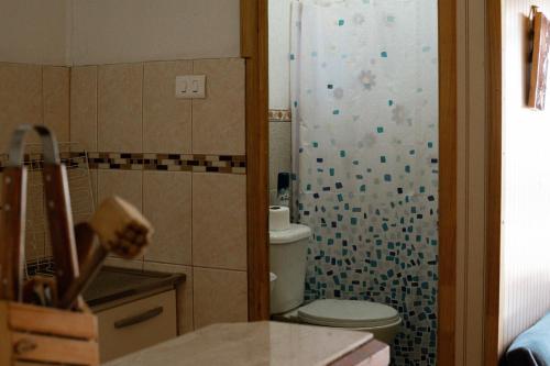 Koupelna v ubytování Cabañas en Dichato frente a la playa