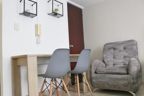 Posezení v ubytování Atriz apartaestudios, 204 , Norte de la ciudad , cerca Av de los estudiantes