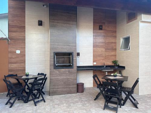 Dapur atau dapur kecil di Coelhos House