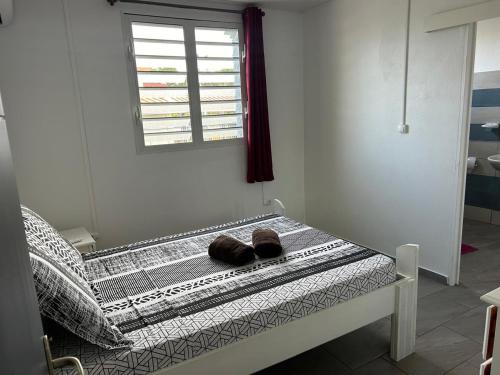 Postel nebo postele na pokoji v ubytování Villa Palétuvier Ste Luce Martinique proche plage