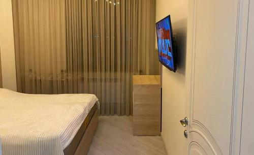 Ένα ή περισσότερα κρεβάτια σε δωμάτιο στο Apartmány Adam's Place