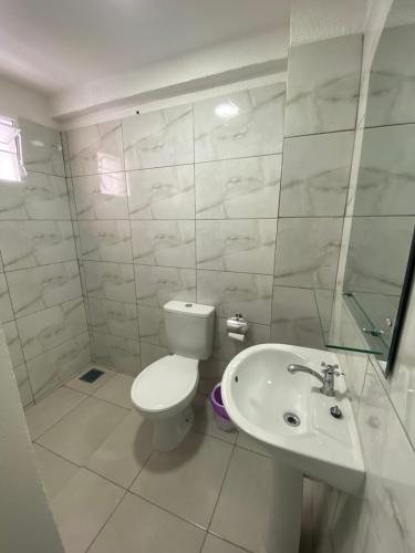 Koupelna v ubytování Hotel Sur Brasil