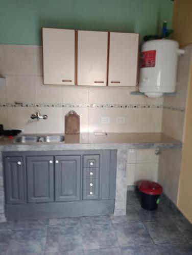 Kuchyň nebo kuchyňský kout v ubytování Apart costa