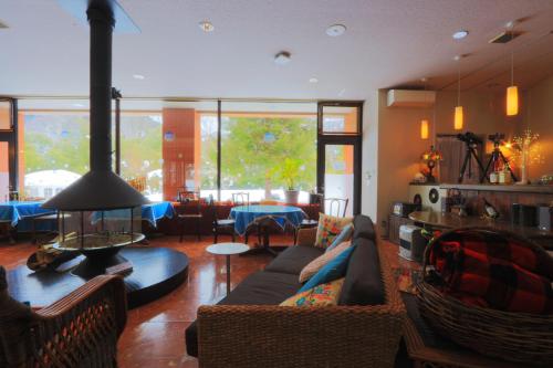 Χώρος καθιστικού στο Sora no Mori Hotel Hanagori