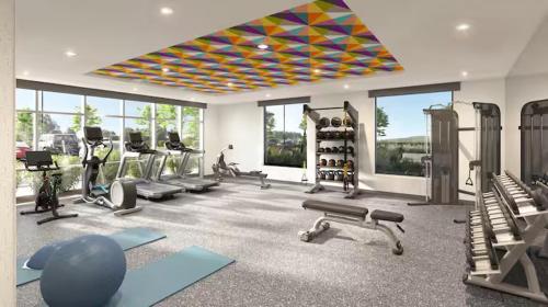 Fitness centrum a/nebo fitness zařízení v ubytování Home2 Suites By Hilton