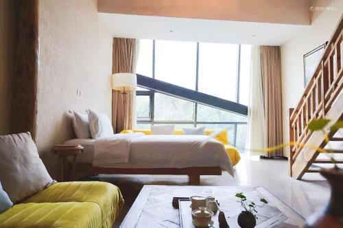 Χώρος καθιστικού στο Huangshan Shanshui Boutique Hotel Liyang Scenic Area