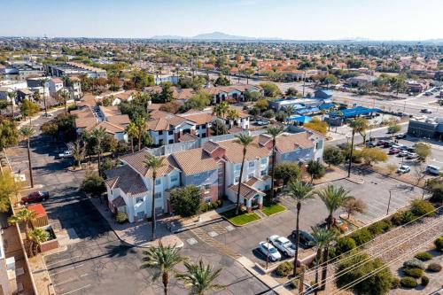 an aerial view of a city with houses at Quality Inn Chandler I-10 in Chandler