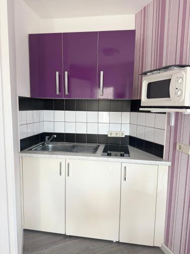 Dapur atau dapur kecil di Apartments Antic