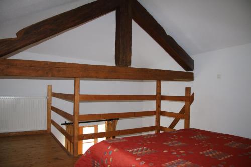 Cama o camas de una habitación en Gite d'Etape Ascou La Forge