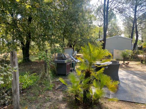 MH 007 ELITE 3 chambres dont suite parentale et 2 salles de bain sur magnifique parcelle dans camping 4 étoiles