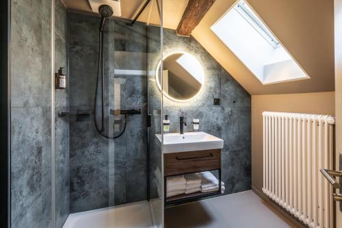 Koupelna v ubytování Hotel Jakob