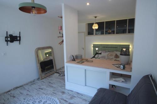 Kuchyň nebo kuchyňský kout v ubytování Appartement 90 m2