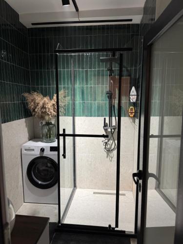 Koupelna v ubytování Deluxe Apartament 2