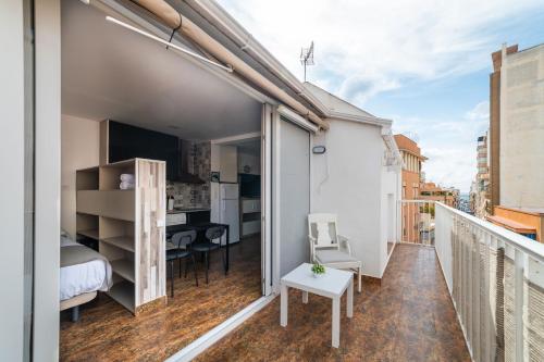 Μπαλκόνι ή βεράντα στο Hotel Quatre Llunes