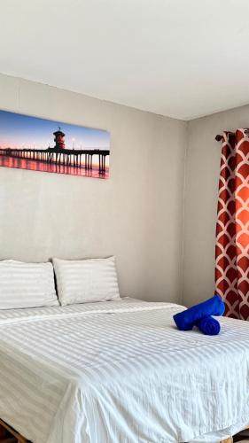 Cama o camas de una habitación en ที่พักบ้านเก๋ เกาะล้าน