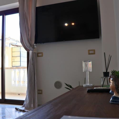 TV a/nebo společenská místnost v ubytování MariSte Apartment