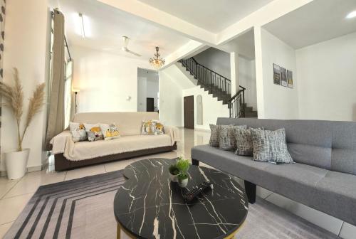 Χώρος καθιστικού στο Padang Serai Wangi Homestay