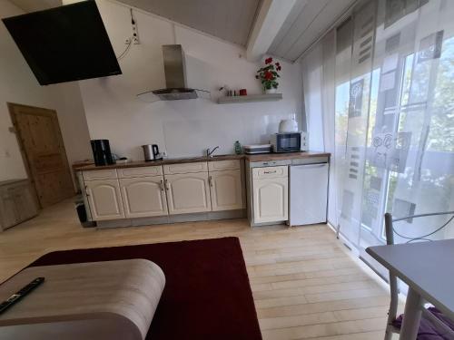 Kuchyň nebo kuchyňský kout v ubytování Exclusive Apartments