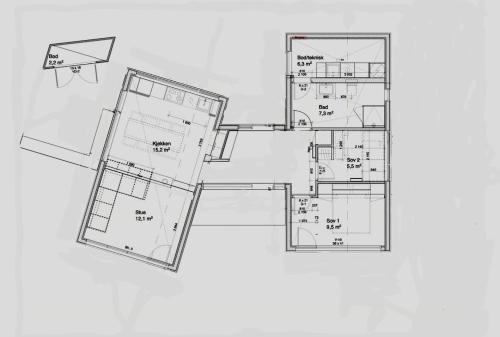 Pelan lantai bagi Architect-Designed Cabin With View In Molde
