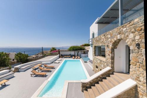 Villa Infinium ONE, Sunset views 10' from Mykonos town!