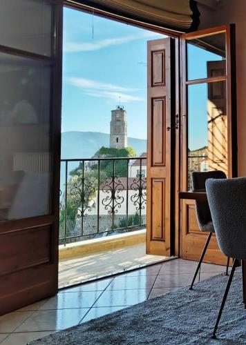 Overlooking the clock rock